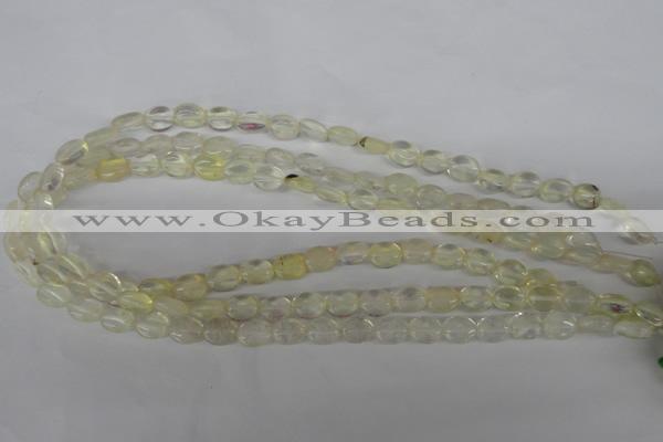 COV41 15.5 inches 8*10mm oval watermelon yellow beads wholesale