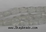 COV43 15.5 inches 8*10mm oval watermelon white beads wholesale