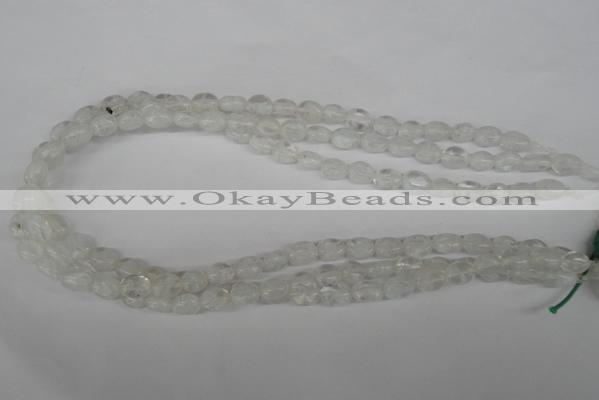 COV43 15.5 inches 8*10mm oval watermelon white beads wholesale