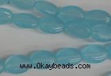 COV62 15.5 inches 10*14mm oval candy jade beads wholesale