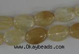 COV93 15.5 inches 10*14mm oval watermelon yellow beads wholesale