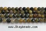 CPB1079 15.5 inches 12mm faceted round natural pietersite beads