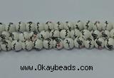 CPB551 15.5 inches 6mm round Painted porcelain beads