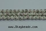 CPB601 15.5 inches 6mm round Painted porcelain beads