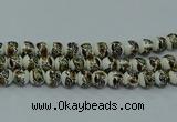 CPB642 15.5 inches 8mm round Painted porcelain beads