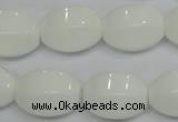 CPB72 15.5 inches 15*20mm rice white porcelain beads wholesale