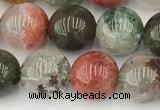 CPC672 15.5 inches 10mm round phantom quartz gemstone beads