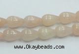 CPI01 15.5 inches 8*12mm teardrop pink aventurine jade beads