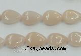 CPI04 15.5 inches 10*14mm flat teardrop pink aventurine jade beads