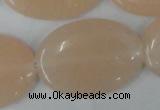 CPI153 15.5 inches 25*35mm oval pink aventurine jade beads