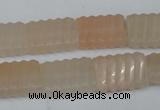 CPI154 15.5 inches 13*18mm carved rectangle pink aventurine jade beads