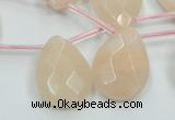 CPI16 15.5 inches 18*25mm briolette pink aventurine jade beads