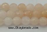 CPI210 15.5 inches 4mm faceted round pink aventurine jade beads