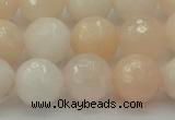 CPI213 15.5 inches 10mm faceted round pink aventurine jade beads