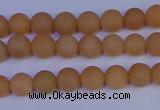 CPI301 15.5 inches 6mm round matte red aventurine beads wholesale