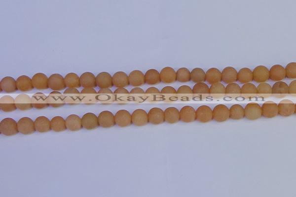 CPI303 15.5 inches 10mm round matte red aventurine beads wholesale