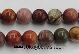 CPJ103 15.5 inches 10mm round picasso jasper gemstone beads wholesale