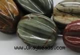 CPJ14 15.5 inches multi size starfruit shaped picasso jasper beads wholesale