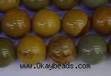 CPJ455 15.5 inches 14mm round wildhorse picture jasper beads