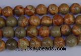 CPJ460 15.5 inches 4mm round African picture jasper beads