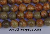 CPJ461 15.5 inches 6mm round African picture jasper beads