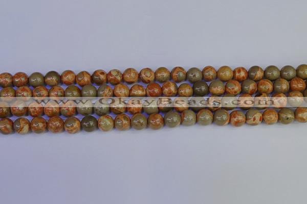 CPJ462 15.5 inches 8mm round African picture jasper beads