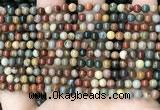 CPJ480 15.5 inches 4mm round polychrome jasper beads wholesale