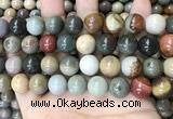 CPJ485 15.5 inches 14mm round polychrome jasper beads wholesale