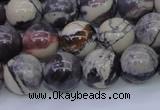 CPJ605 15.5 inches 14mm round purple striped jasper beads wholesale