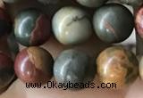 CPJ634 15.5 inches 6mm round picasso jasper beads wholesale