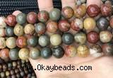 CPJ674 15.5 inches 12mm round picasso jasper beads wholesale