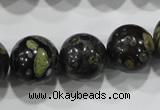 CPM06 15.5 inches 16mm round plum blossom jade beads wholesale