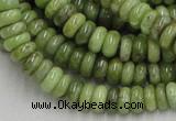 CPO06 15.5 inches 4*10mm rondelle olivine gemstone beads wholesale