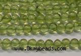 CPO101 15 inches 3mm round natural peridot beads wholesale