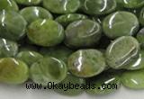 CPO12 15.5 inches 10*14mm oval olivine gemstone beads wholesale