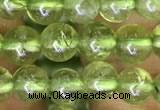 CPO130 15.5 inches 5mm round natural peridot beads wholesale