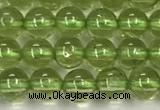 CPO133 15.5 inches 4mm round natural peridot beads wholesale