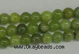 CPO20 15.5 inches 4mm round olivine gemstone beads wholesale