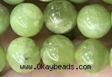 CPO45 15.5 inches 8mm round natural olivine gemstone beads