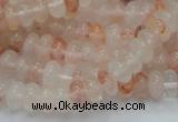 CPQ14 15.5 inches 5*8mm rondelle natural pink quartz beads