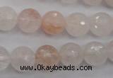 CPQ205 15.5 inches 12mm faceted round natural pink quartz beads