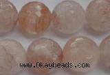 CPQ208 15.5 inches 18mm faceted round natural pink quartz beads