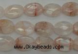 CPQ218 15.5 inches 10*14mm faceted oval natural pink quartz beads