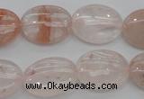 CPQ241 15.5 inches 15*20mm oval natural pink quartz beads