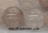 CPQ257 15.5 inches 18mm round natural pink quartz beads wholesale