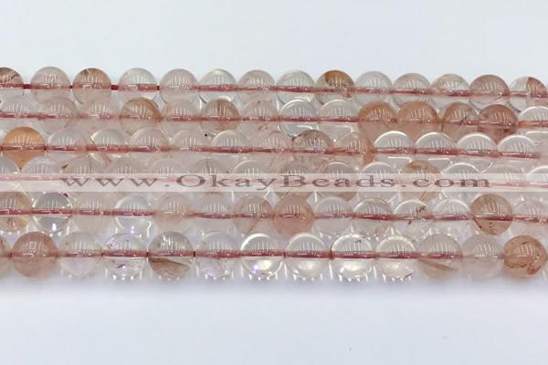 CPQ331 15.5 inches 8mm round pink quartz beads wholesale