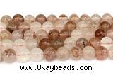 CPQ344 15.5 inches 12mm round pink quartz gemstone beads