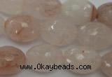 CPQ74 15.5 inches 15*20mm faceted rice natural pink quartz beads