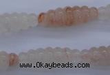 CPQ95 15.5 inches 10*30mm carved rice natural pink quartz beads