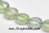 CPR08 A grade 12mm flat round natural prehnite gemstone beads